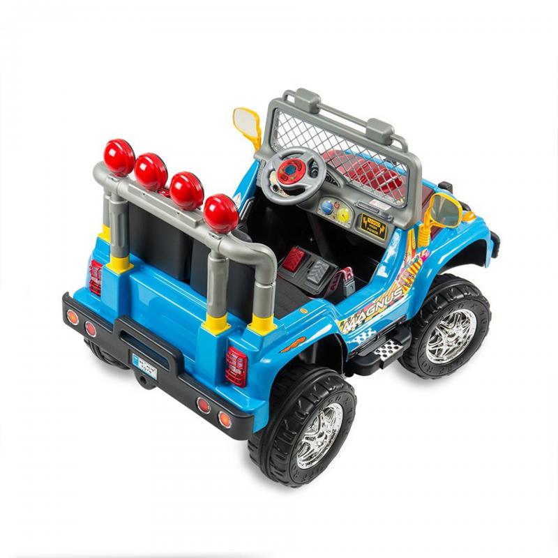4 X 4 Mega Jeep 12 Volt Turbo 2 Kişilik 504 akülü araba